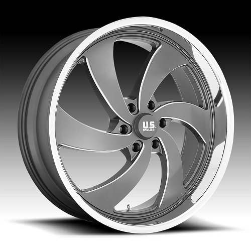 US Mags Desperado 6 U133 Anthracite Milled Custom Wheels 1